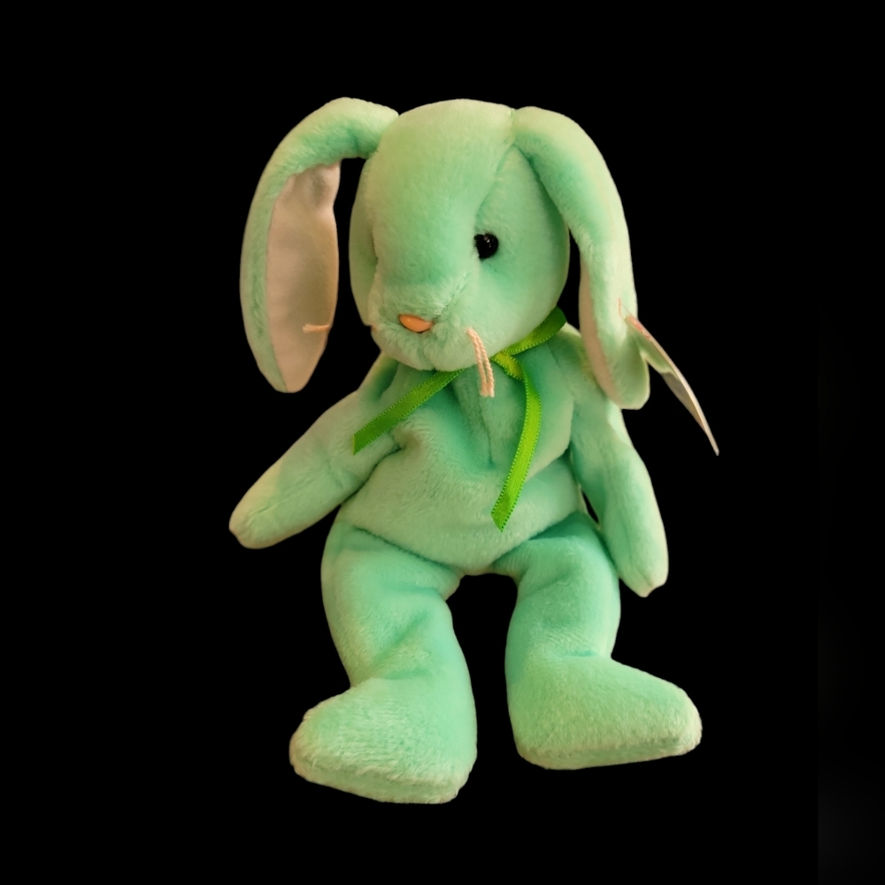 RARE Retired TY Beanie Baby "Hippity" The Bunny 🐰 with Errors